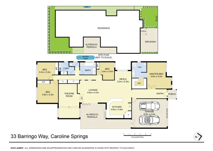 Floorplan of Homely house listing, 33 Barringo Way, Caroline Springs VIC 3023