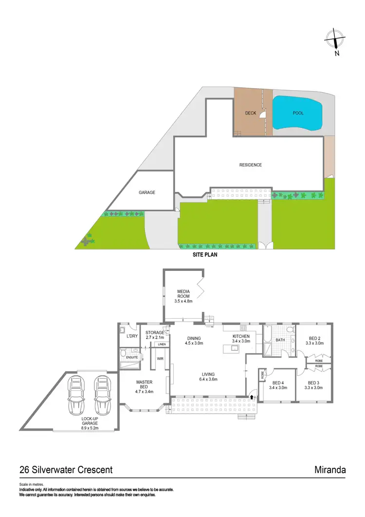 Floorplan of Homely house listing, 26 Silverwater Crescent, Miranda NSW 2228
