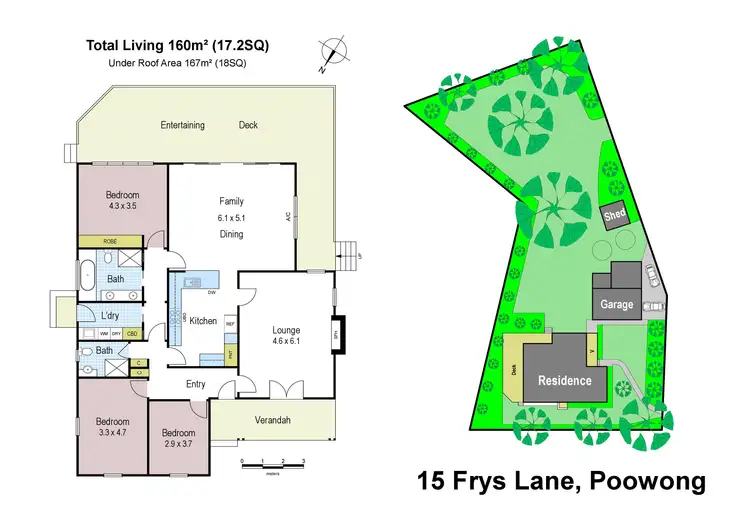Floorplan of Homely house listing, 15 Frys Lane, Poowong VIC 3988