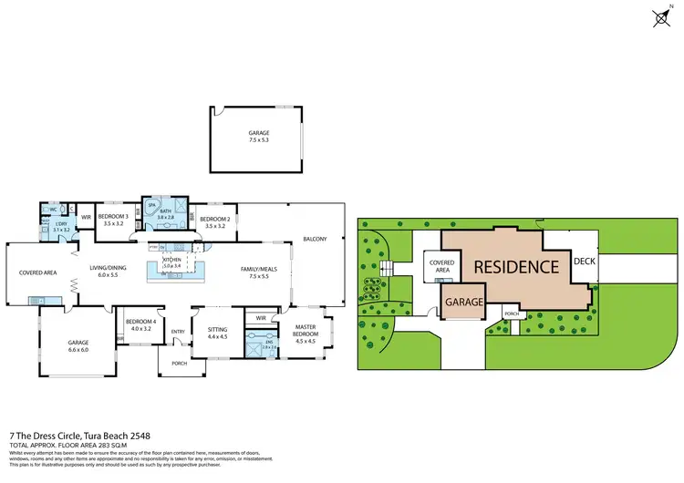 Floorplan of Homely house listing, 7 The Dress Circle, Tura Beach NSW 2548