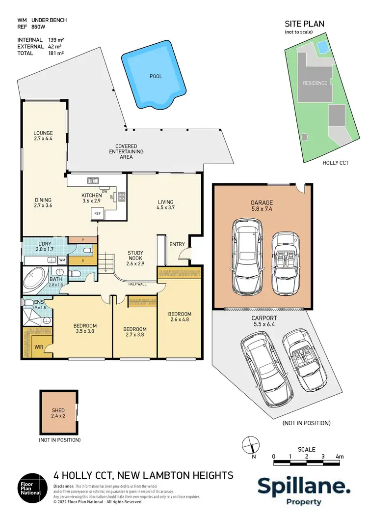 Floorplan of Homely house listing, 4 Holly Circuit, New Lambton Heights NSW 2305
