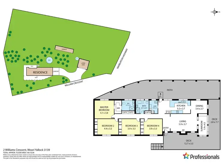 Floorplan of Homely house listing, 2 Williams Crescent, Woori Yallock VIC 3139