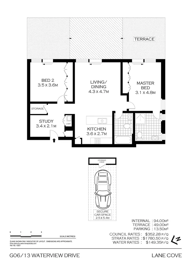 Floorplan of Homely apartment listing, G06/13 Waterview Drive, Lane Cove NSW 2066