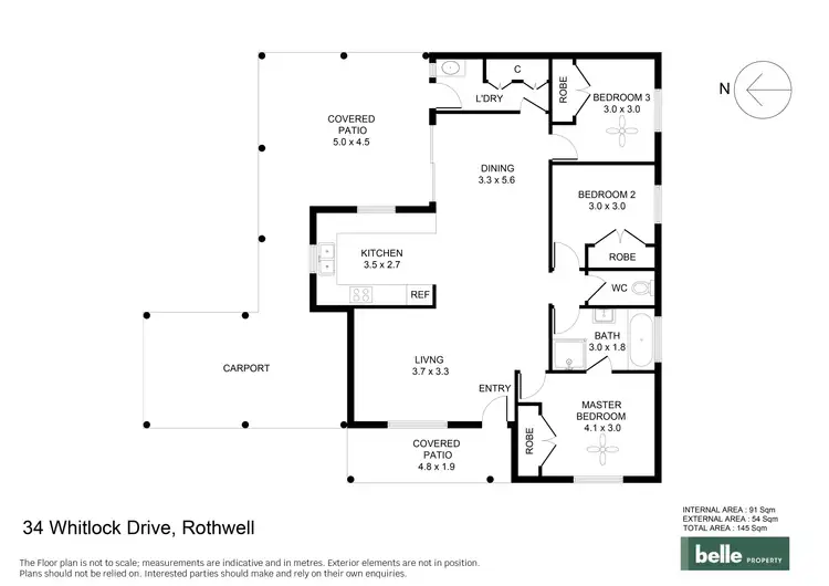 Floorplan of Homely house listing, 34 Whitlock Drive, Rothwell QLD 4022
