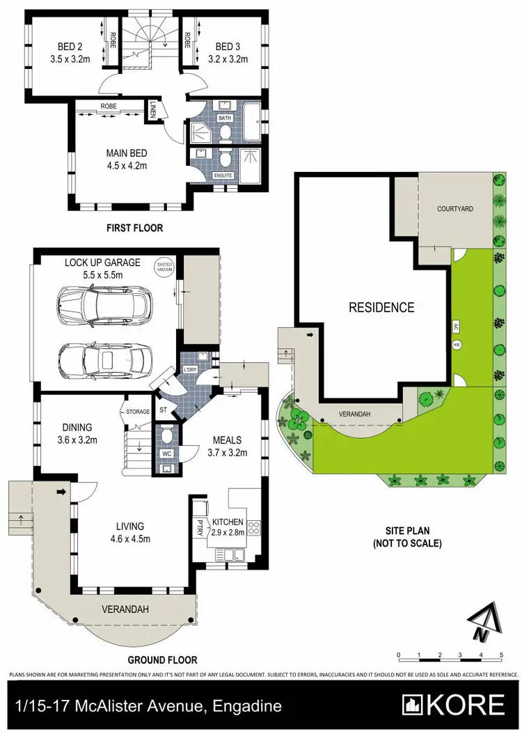 Floorplan of Homely townhouse listing, 1/15-17 McAlister Avenue, Engadine NSW 2233