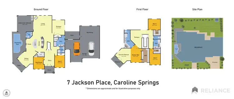 Floorplan of Homely house listing, 7 Jackson Place, Caroline Springs VIC 3023