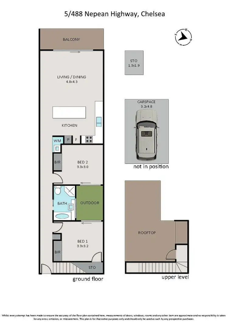 Floorplan of Homely unit listing, 5/488 Nepean Highway, Chelsea VIC 3196