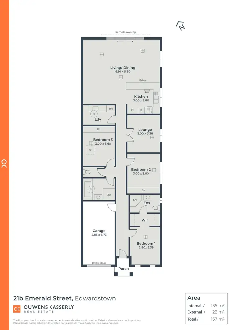 Floorplan of Homely house listing, 21B Emerald Street, Edwardstown SA 5039