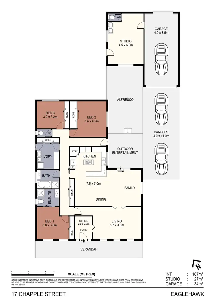 Floorplan of Homely house listing, 17 Chapple Street, Eaglehawk VIC 3556