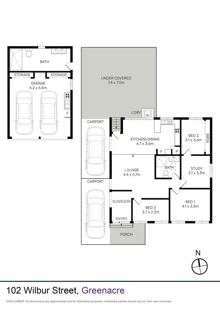 Floorplan of Homely house listing, 102 Wilbur Street, Greenacre NSW 2190