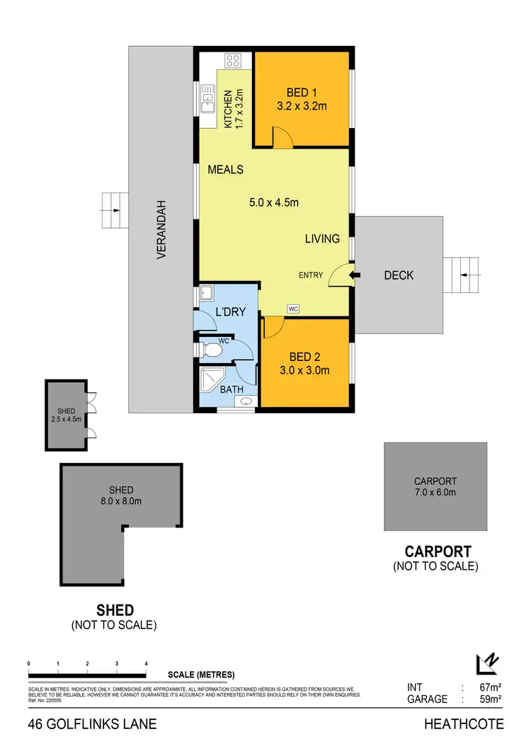 Floorplan of Homely house listing, 46 Golf Links Lane, Heathcote VIC 3523