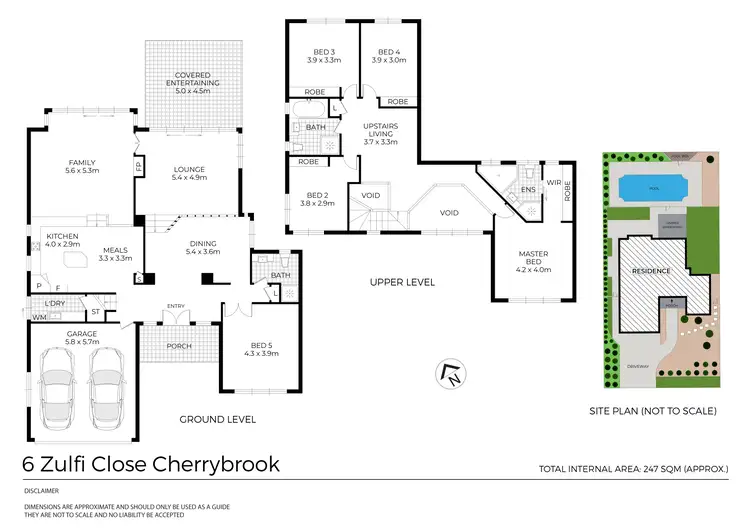 Floorplan of Homely house listing, 6 Zulfi Close, Cherrybrook NSW 2126