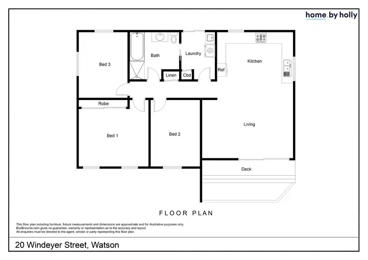 Floorplan of Homely house listing, 20 Windeyer Street, Watson ACT 2602