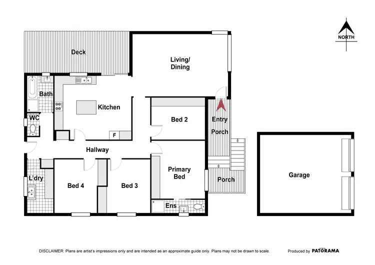 Floorplan of Homely house listing, 13 Woodger Parade, Karabar NSW 2620