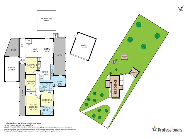 Floorplan of Homely house listing, 78 Braeside Drive, Launching Place VIC 3139
