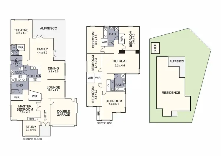 Floorplan of Homely house listing, 18 Castlewellan Boulevard, Hillside VIC 3037