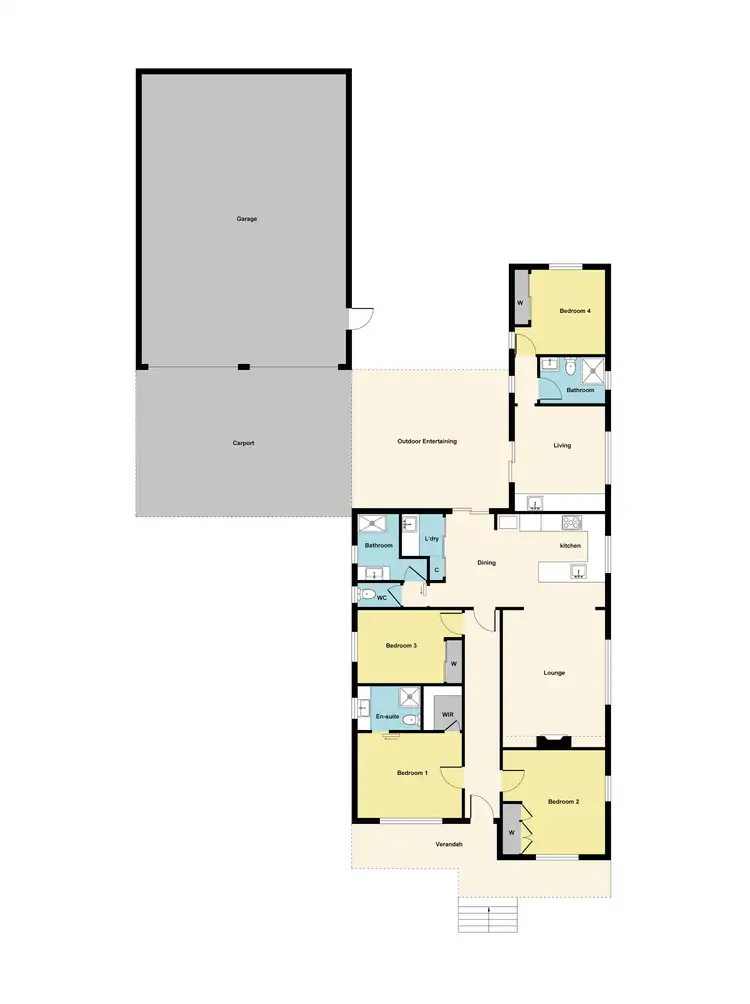 Floorplan of Homely house listing, 37 Burns Street, Maryborough VIC 3465