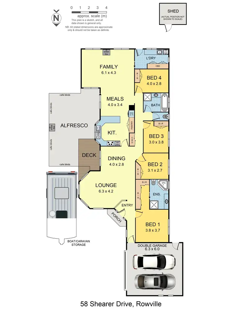 Floorplan of Homely house listing, 58 Shearer Drive, Rowville VIC 3178