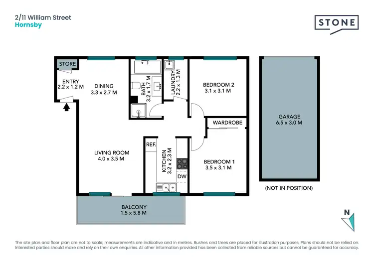 Floorplan of Homely apartment listing, 2/11 William Street, Hornsby NSW 2077