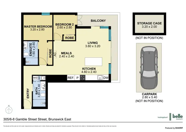 Floorplan of Homely apartment listing, 305/6-8 Gamble Street, Brunswick East VIC 3057