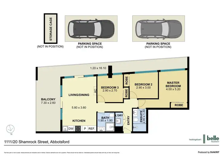 Floorplan of Homely apartment listing, 1111/20 Shamrock Street, Abbotsford VIC 3067