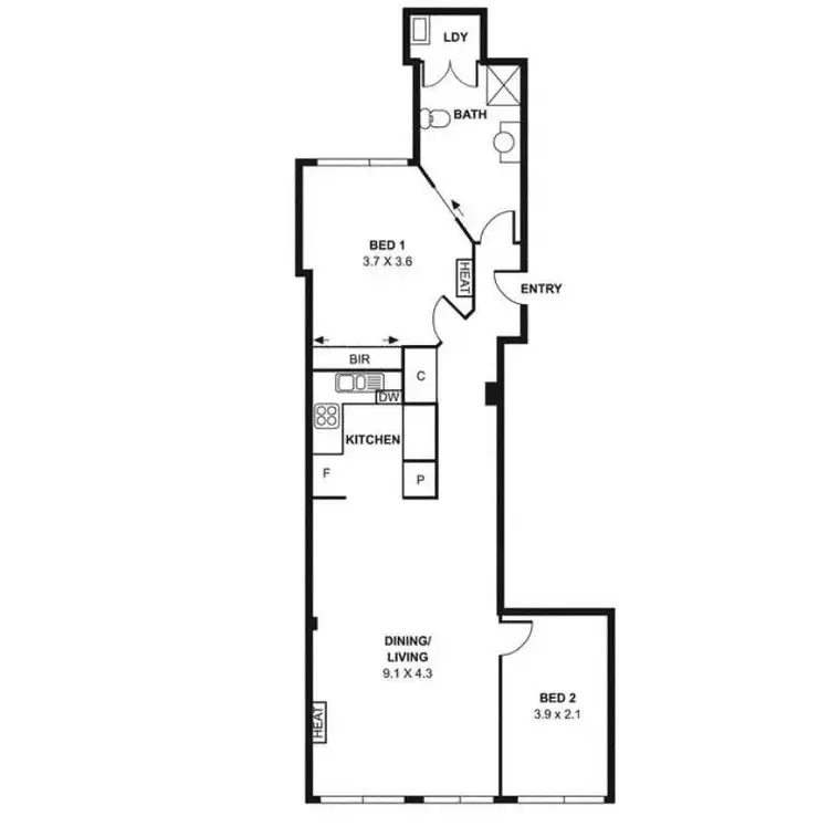 Floorplan of Homely apartment listing, 52/18 Queen Street, Melbourne VIC 3000