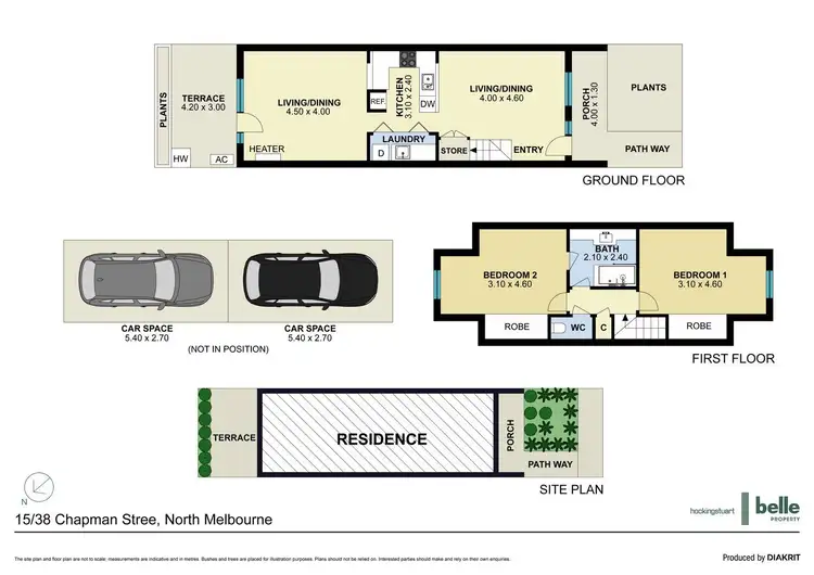 Floorplan of Homely townhouse listing, 15/38 Chapman Street, North Melbourne VIC 3051