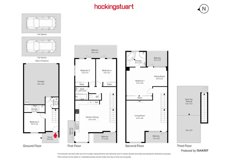 Floorplan of Homely townhouse listing, 500 Napier Street, Fitzroy North VIC 3068