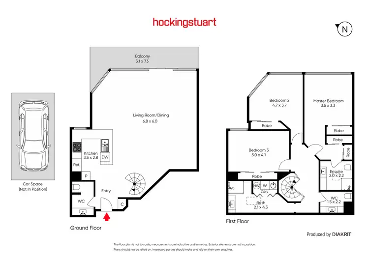 Floorplan of Homely apartment listing, 48/398 La Trobe Street, Melbourne VIC 3000
