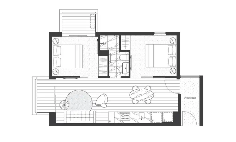 Floorplan of Homely apartment listing, 1004/518 Swanston Street, Carlton VIC 3053