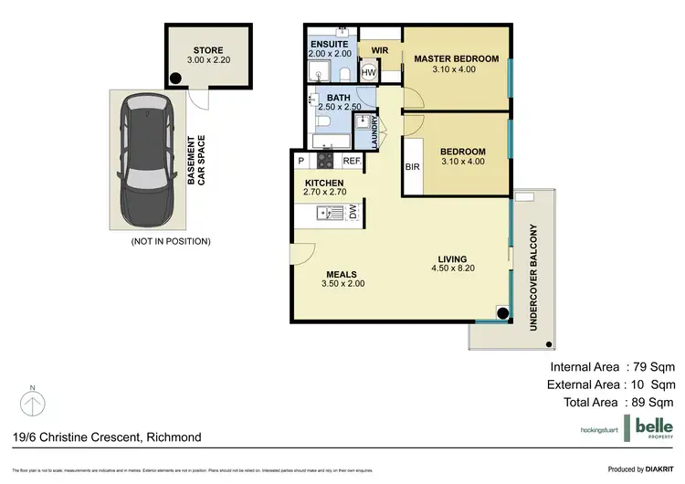 Floorplan of Homely apartment listing, 19/6 Christine Crescent, Richmond VIC 3121