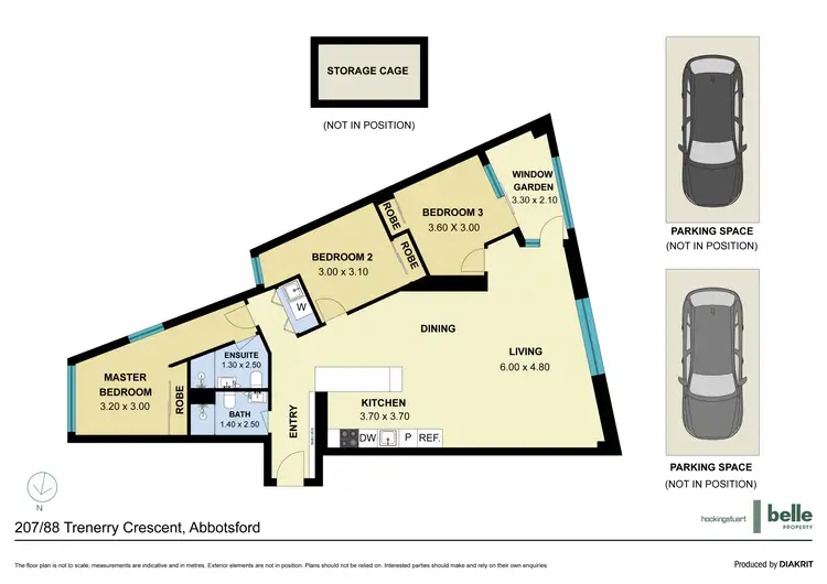 Floorplan of Homely apartment listing, 207/88 Trenerry Crescent, Abbotsford VIC 3067