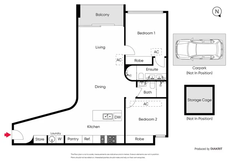 Floorplan of Homely apartment listing, 208/85 Rathdowne Street, Carlton VIC 3053