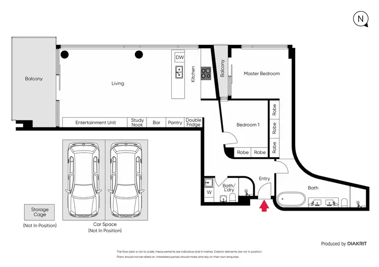 Floorplan of Homely apartment listing, 205/85 Rathdowne Street, Carlton VIC 3053