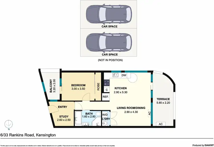 Floorplan of Homely apartment listing, 6/33 Rankins Road, Kensington VIC 3031