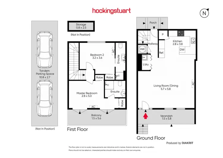 Floorplan of Homely townhouse listing, 15/1 Villiers Street, North Melbourne VIC 3051