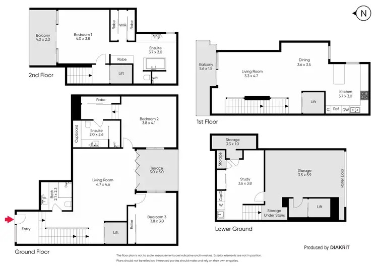 Floorplan of Homely townhouse listing, 19 Moton Place, Carlton VIC 3053