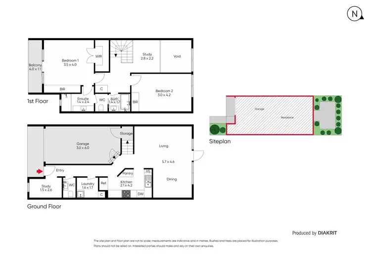 Floorplan of Homely townhouse listing, 27 Tankard Street, Kensington VIC 3031