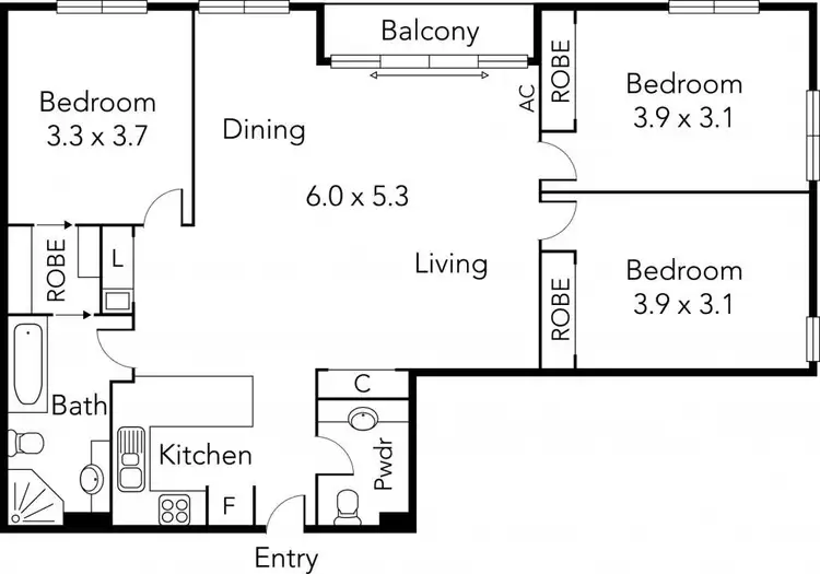 Floorplan of Homely apartment listing, 232/538 Little Lonsdale Street, Melbourne VIC 3000