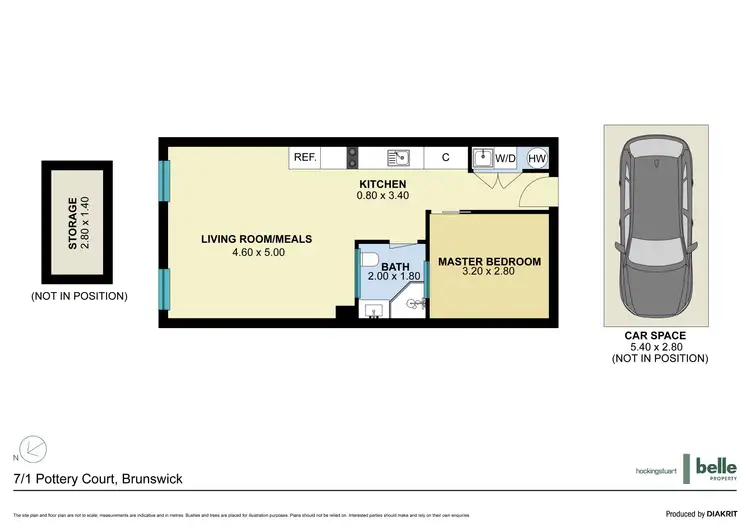 Floorplan of Homely apartment listing, 7/1 Pottery Court, Brunswick VIC 3056