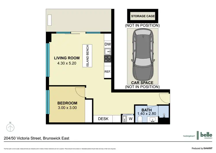 Floorplan of Homely apartment listing, 204/50 Victoria Street, Brunswick East VIC 3057