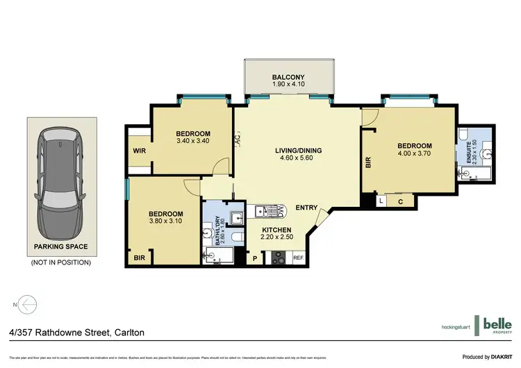 Floorplan of Homely apartment listing, 4/357 Rathdowne Street, Carlton VIC 3053