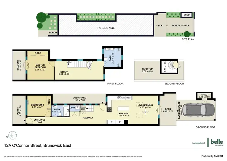 Floorplan of Homely house listing, 12A O'Connor Street, Brunswick East VIC 3057