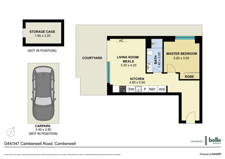 Floorplan of Homely apartment listing, G44/347 Camberwell Road, Camberwell VIC 3124