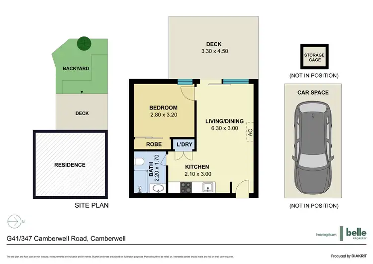 Floorplan of Homely apartment listing, G41/347 Camberwell Road, Camberwell VIC 3124