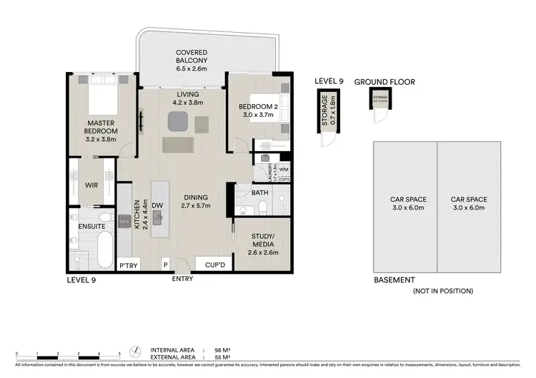Floorplan of Homely apartment listing, 904/6 Palm Beach Avenue, Palm Beach QLD 4221