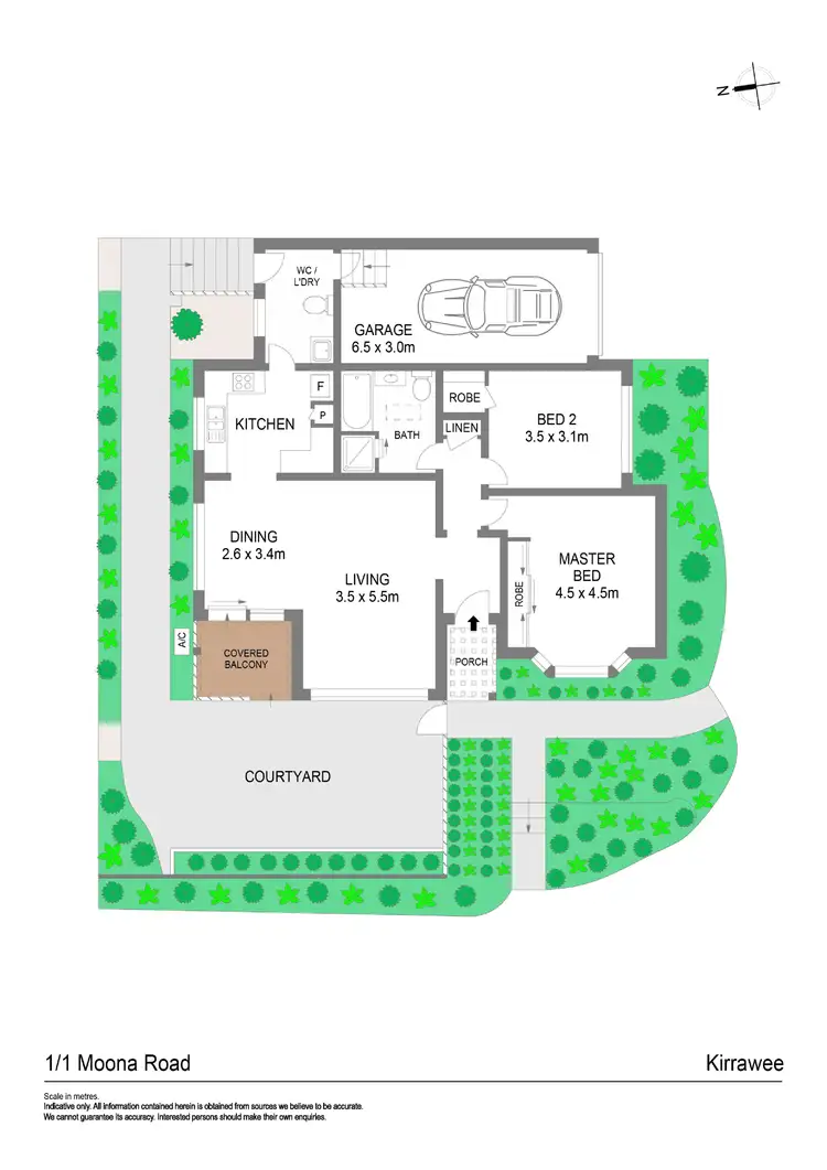 Floorplan of Homely villa listing, 1/1 Moona Road, Kirrawee NSW 2232