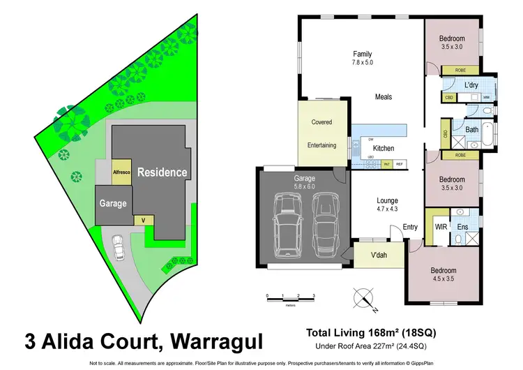 Floorplan of Homely house listing, 3 Alida Court, Warragul VIC 3820
