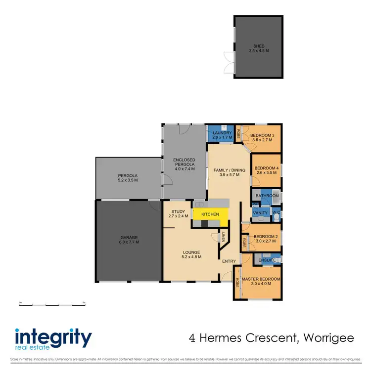 Floorplan of Homely house listing, 4 Hermes Crescent, Worrigee NSW 2540