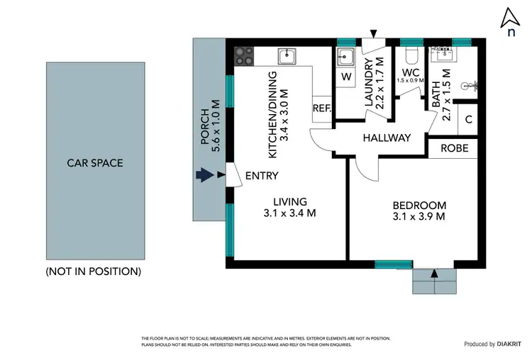 Floorplan of Homely apartment listing, 1/396 Murray Road, Preston VIC 3072